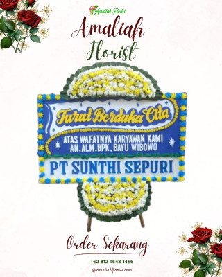 Papan Bunga Duka di Sumberwringin