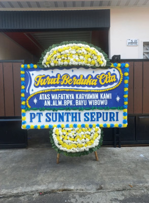 Papan Bunga Duka di Sumberwringin